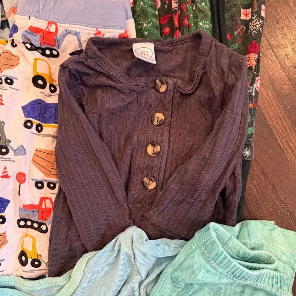 BUNDLE LOT Boys Pajamas SZ 0-3 Months to 7/8T Includes 11 Items Brands Assorted